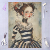 Wonderfully Weird Vintage Girl Seidenpapier (Basteln)