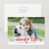 Wonderfur Life Pet Holiday Postkarte (Vorne/Hinten)