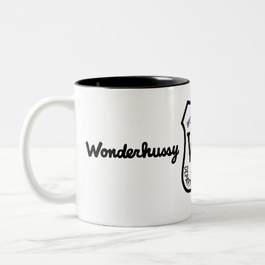 Wonderhussy Adventures B&W Wüste Abzeichen Zweifarbige Tasse (Links)