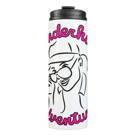 Wonderhussy Adventures Portrait Thermosbecher (Vorderseite)