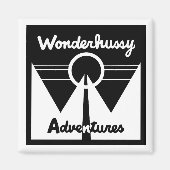 Wonderhussys Adventures Black & White Spotlight Magnet (Vorne)