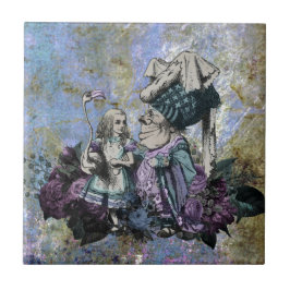 Wonderland Alice Flamingo und Duchess Fliese
