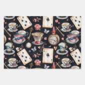 Wonderland Alice Geschenkpapier Set (Vorderseite 3)