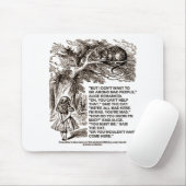 Wonderland Alice Go unter den Mad People zitieren Mousepad (Mit Mouse)