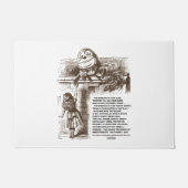 Wonderland Alice Humpty Dumpty Conversation Zitat Fußmatte (Vorderseite)