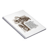 Wonderland Alice Humpty Dumpty Conversation Zitat Notizblock (Rechte Seite)