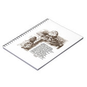 Wonderland Alice Humpty Dumpty Conversation Zitat Notizblock (Linke Seite)