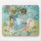 Wonderland - Alice im Wunderland Collage Mousepad (Vorne)