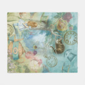 Wonderland - Alice im Wunderland Fleecedecke (Vorderseite (Horizontal))