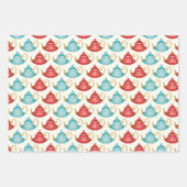Wonderland Alice Pattern Wrapping Paper Geschenkpapier Set (Vorderseite 3)