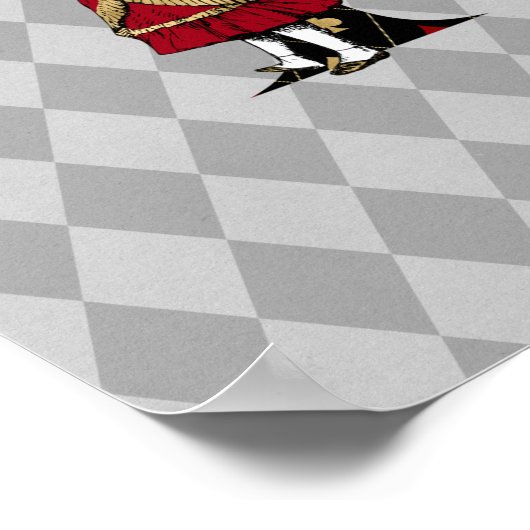 Wonderland Alice & Queen of Hearts Letter A Poster (Ecke)