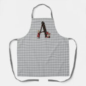 Wonderland Alice & Queen of Hearts Letter A Schürze (Vorderseite)