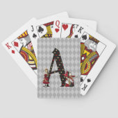 Wonderland Alice & Queen of Hearts Letter A Spielkarten (Rückseite)
