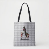 Wonderland Alice & Queen of Hearts Letter A Tasche (Vorderseite)