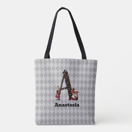 Wonderland Alice & Queen of Hearts Letter A Tasche (Rückseite)