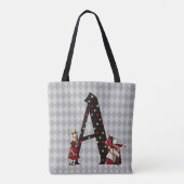 Wonderland Alice & Queen of Hearts Letter A Tasche (Rückseite)
