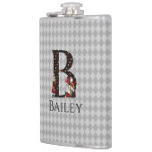 Wonderland Alice & Queen of Hearts Letter B Flachmann (Links)