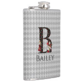 Wonderland Alice & Queen of Hearts Letter B Flachmann (Rechts)