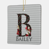 Wonderland Alice & Queen of Hearts Letter B Keramikornament (Links)