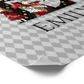 Wonderland Alice & Queen of Hearts Letter E Poster (Ecke)