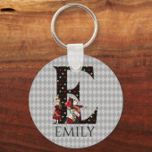 Wonderland Alice & Queen of Hearts Letter E Schlüsselanhänger (Vorderseite)