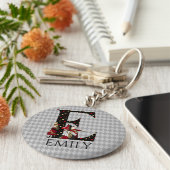 Wonderland Alice & Queen of Hearts Letter E Schlüsselanhänger (Seite)