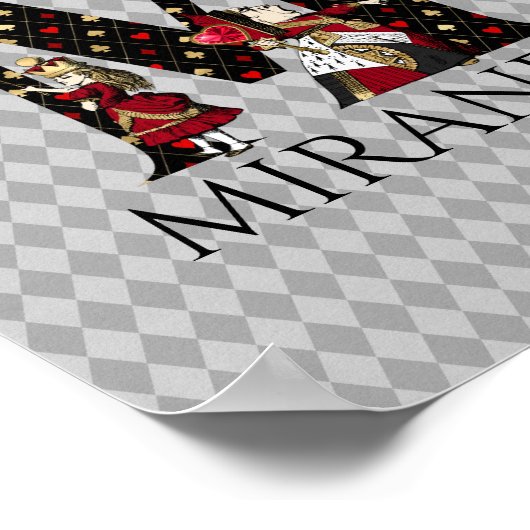 Wonderland Alice & Queen of Hearts Letter M Poster (Ecke)