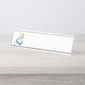 Wonderland-Alice Schreibtischnamensplakette (Vorderseite )