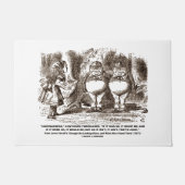 Wonderland Alice Tweedledum Tweedledee Logic Qte Fußmatte (Vorderseite)
