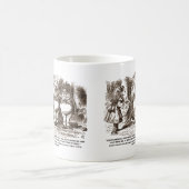 Wonderland Alice Tweedledum Tweedledee Logic Qte Kaffeetasse (Mittel)