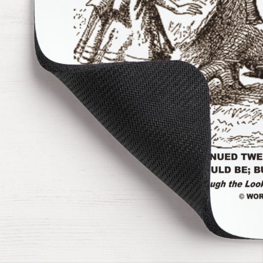 Wonderland Alice Tweedledum Tweedledee Logic Qte Mousepad (Ecke)