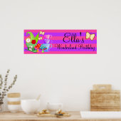 Wonderland Birthday Banner Poster (Küche)