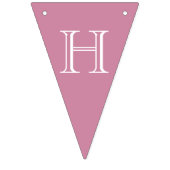 Wonderland Birthday Lila Pink Aquamarin Bunting Wimpelkette (Zweite Fahne)