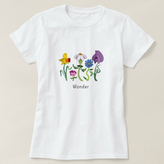 Wonderland-Blume| Perfektes Geschenk T-Shirt (Design vorne)