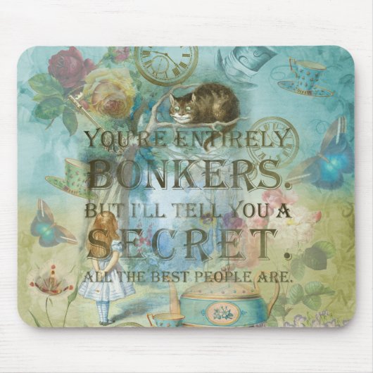Wonderland - Bonkate - Alice im Wunderland Mousepad (Vorne)