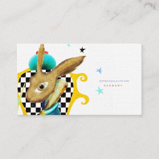 Wonderland Business Card Visitenkarte (Vorderseite)
