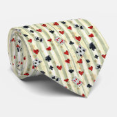 Wonderland Cards Pattern Necktie Tie Krawatte (Gerollt)