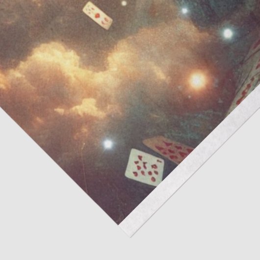 Wonderland Castle In The Clouds Decoupage Seidenpapier (Ausschnitt)