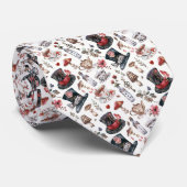 Wonderland Classic Pattern Necktie Tie Krawatte (Gerollt)