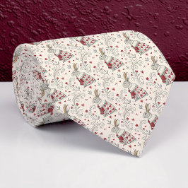 Wonderland Classic Pattern Necktie Tie Krawatte