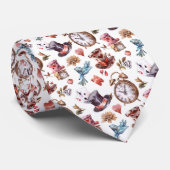Wonderland Classic Pattern Necktie Tie Krawatte (Gerollt)