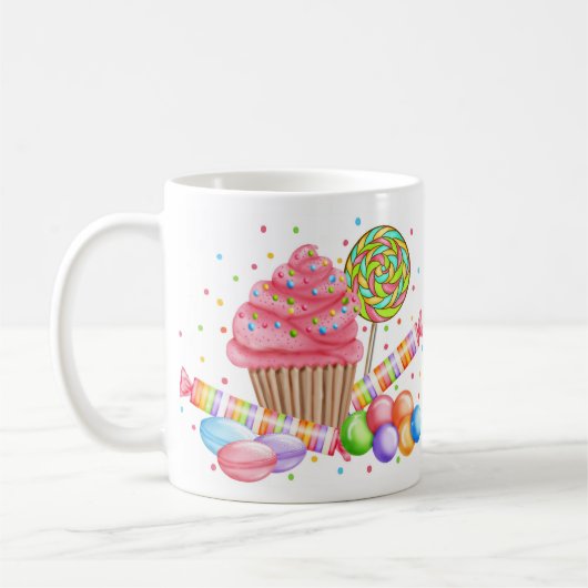 Wonderland Cupcake Candy Lollipop Sweet Tarts Kaffeetasse (Links)