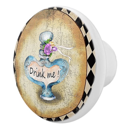 Wonderland Drink Me Knobs & Puls Keramikknauf (Rechts)