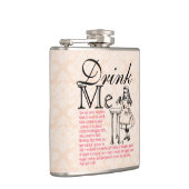 Wonderland Drink Me Pink Brocade Flachmann (Rechts)