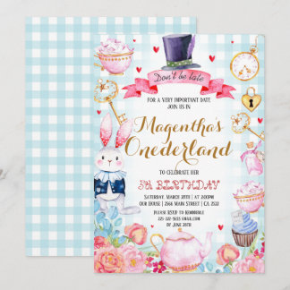 Wonderland Einladung