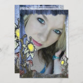 Wonderland Fantasy Birthday Einladung (Vorne/Hinten)