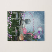 Wonderland Flamingo Cheshire Cat Tea Party Puzzle (Horizontal)