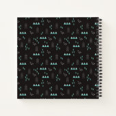 Wonderland Geometric Night Pattern Notizblock (Rückseite)