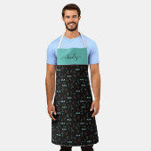 Wonderland Geometrisches Nachtmuster Schürze (Getragen)