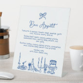 WONDERLAND Hand gezeichnetes Editierbares Hochzeit Sockelschild (In Situ)